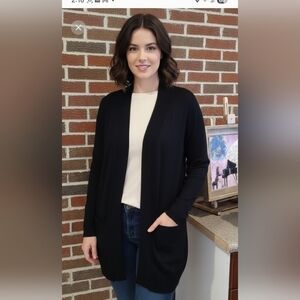 NWT By Design 3xl cardigan sweater black